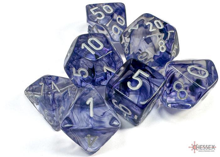 Nebula Black/white (7-Die RPG Set)