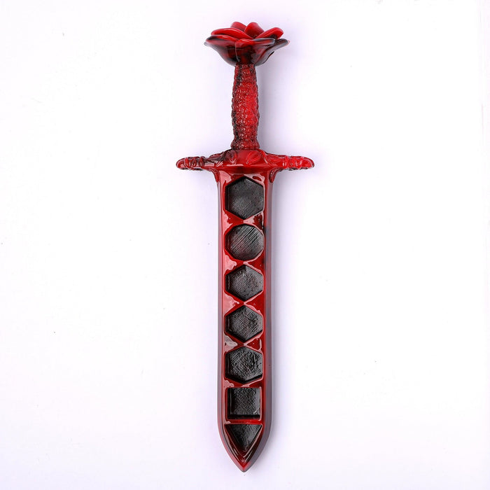 Rose Dagger Dice Case with Sheath