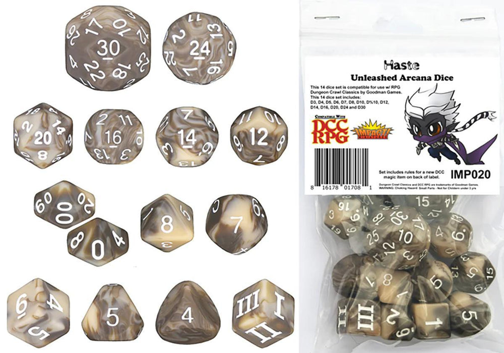 Unleashed Arcana: Haste DCC Dice Set