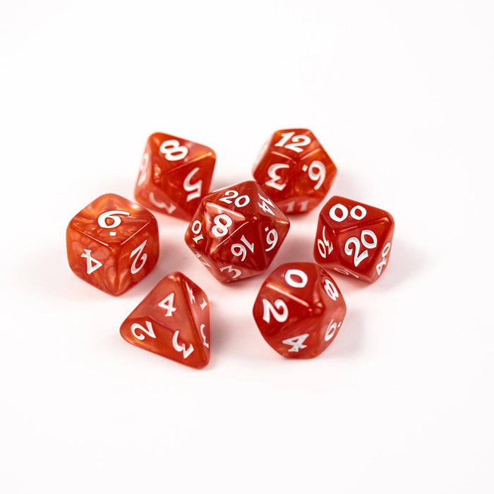 Elessia Essentials Red (7-Die RPG Set)