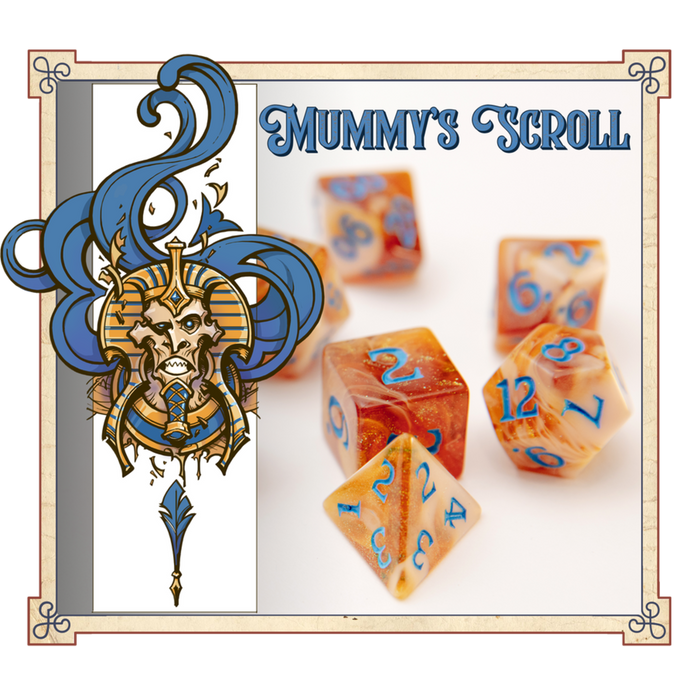 Scented Adventure Dice - Mummy's Scroll