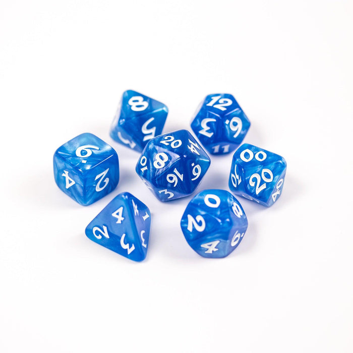 Elessia Essentials Blue (7-Die RPG Set)