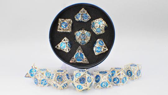 Silver/blue (Metal 7-Die RPG Set)