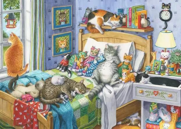 Ingrid Slyder: Cat Nap (Ravensburger 500pc)