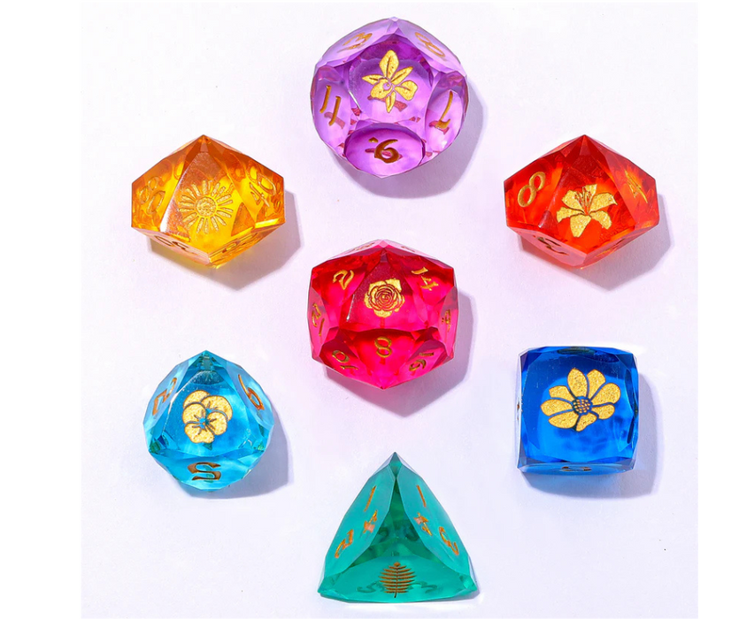 Captured Magic: Luster Cut Resin (7-Die RPG Set)