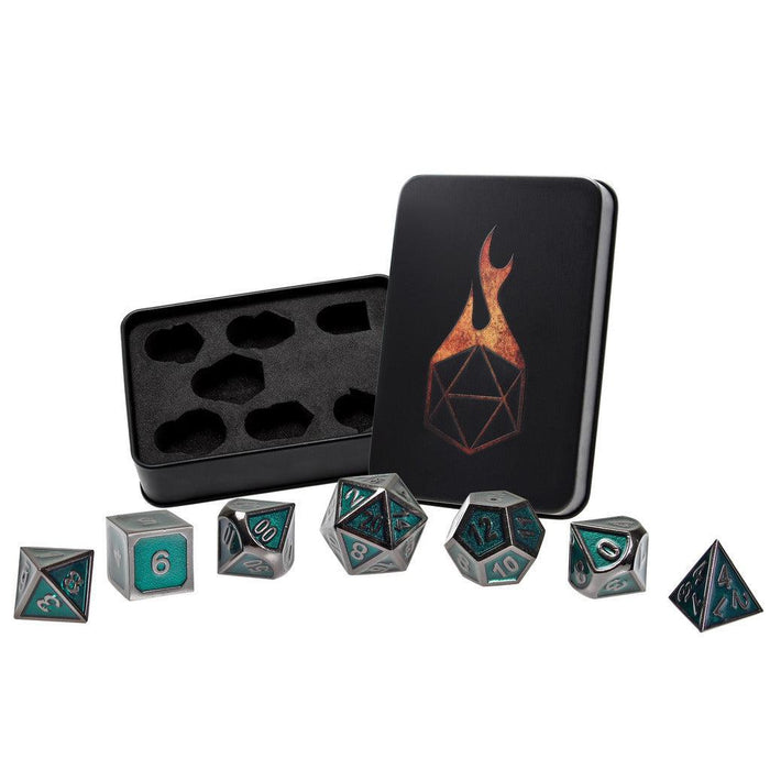 Green Knight (Metal 7-Die RPG Set)