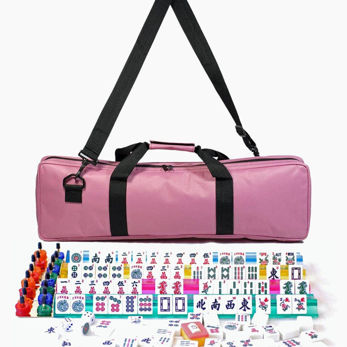 American Style Mahjong in Carrying Case (Pink)