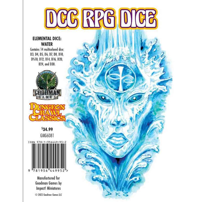 Dungeon Crawl Classics Dice: Elemental Water