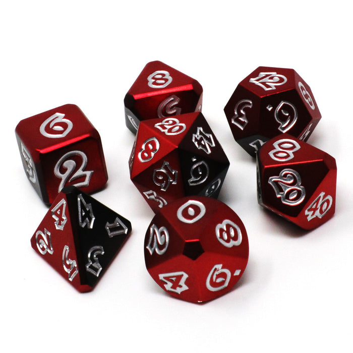 Crimson Eclipse (Metal 7-Die RPG Set)