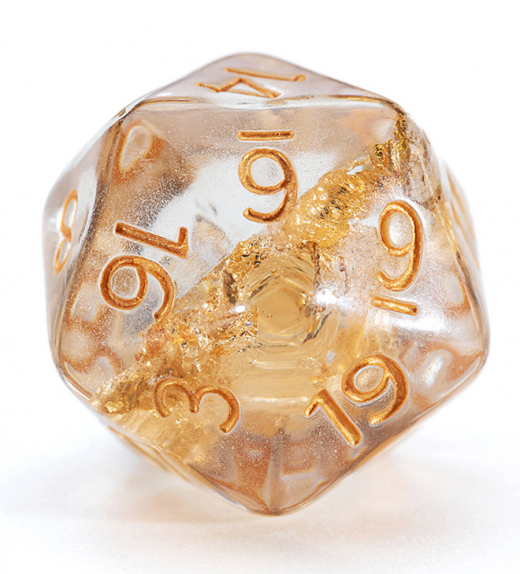 Neutron Dice: Heart of Gold (7-Die RPG Set)