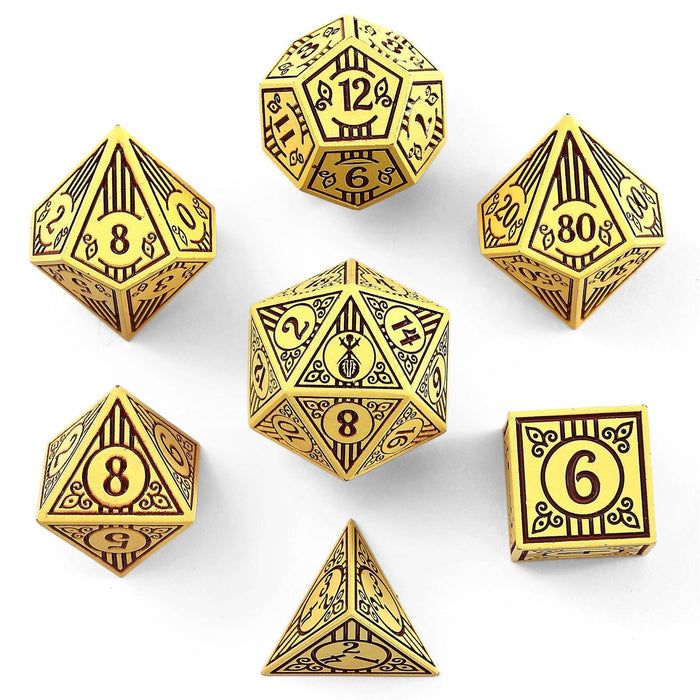 Bard Dark Cream w/Brown (Metal 7-Die RPG Set)