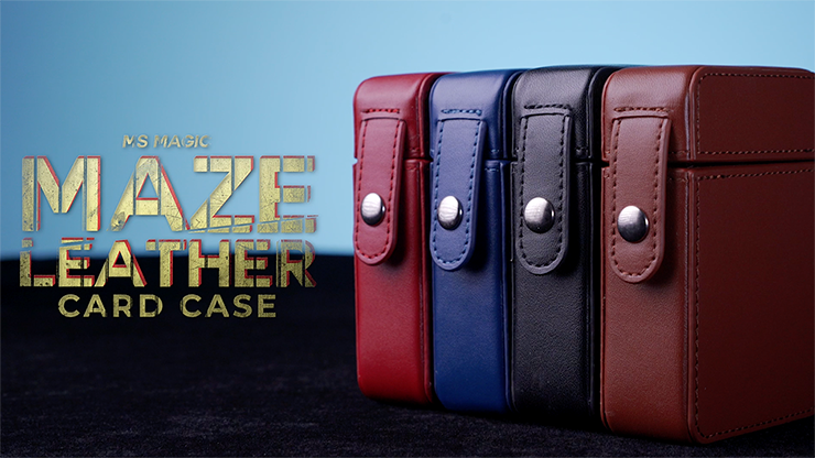 MAZE Blue Leather Card Case