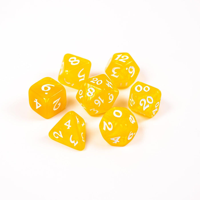 Elessia Essentials Yellow (7-Die RPG Set)