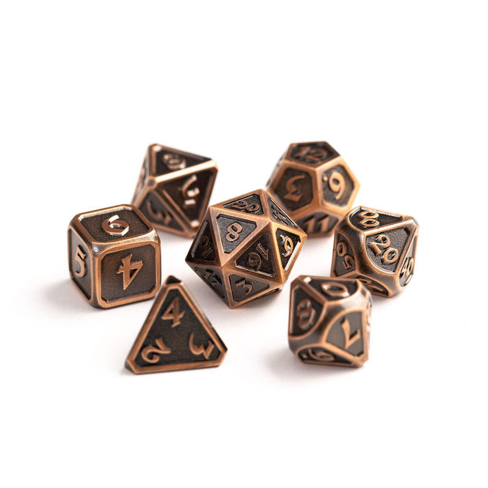 Mythica Battleworn Copper (Metal 7-Die RPG Set)