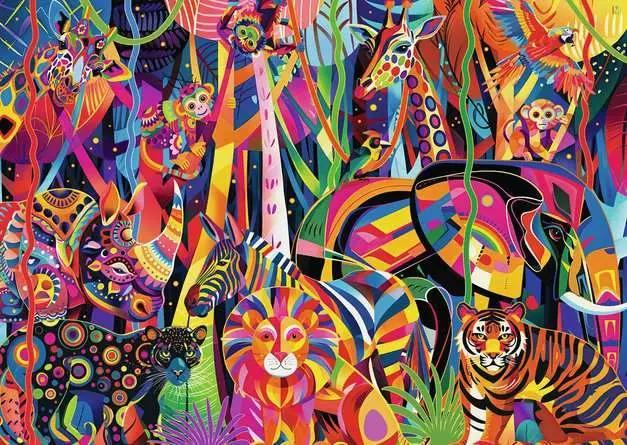 Jeweled Jungle (Ravensburger 500pc)