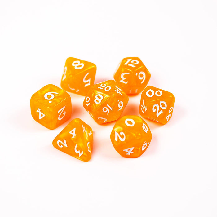 Elessia Essentials Orange (7-Die RPG Set)