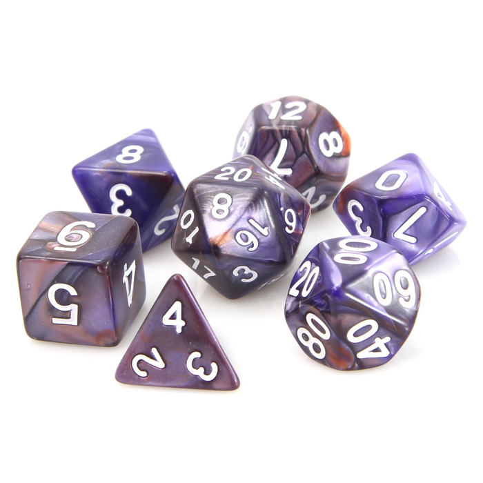 Copper and Purple Alloy (7-Die RPG Set)