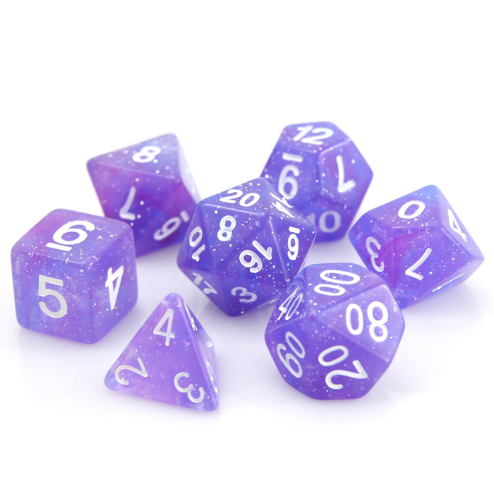 Purple Galaxy (7-Die RPG Set)