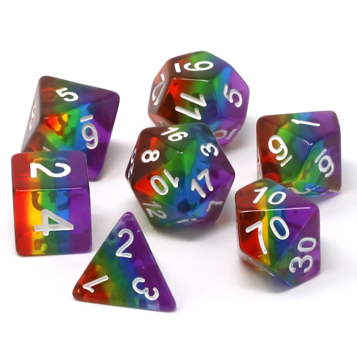 Prismatic Rainbow (7-Die RPG Set)