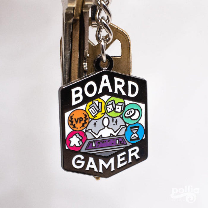 Board Gamer Keychain - Pollia Design