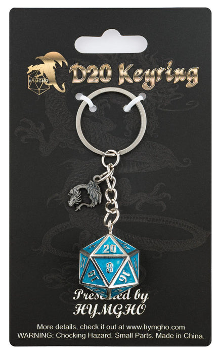 Draconis Glow in the Dark D20 Keychain