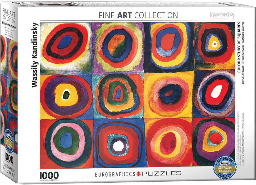 Colour Study of Squares - Kandinsky (EuroGraphics 1000pc)