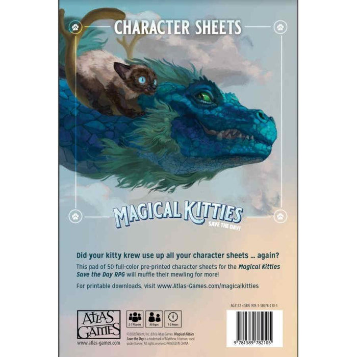 Magical Kitties Save the Day! Character Sheets