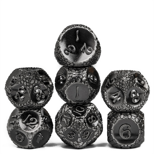 Silver Dragonstone (Metal 7-Die RPG Set)