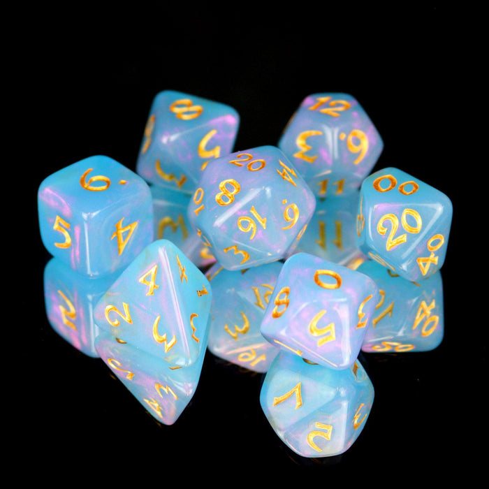 Elessia Rumara with Gold (7-Die RPG Set)