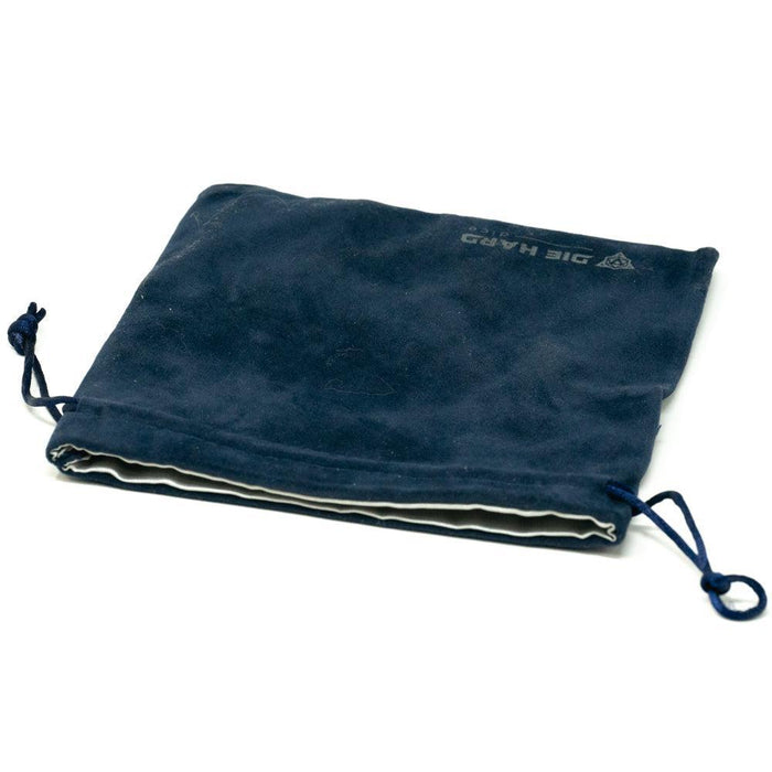 Medium Velvet Navy Blue Dice Bag