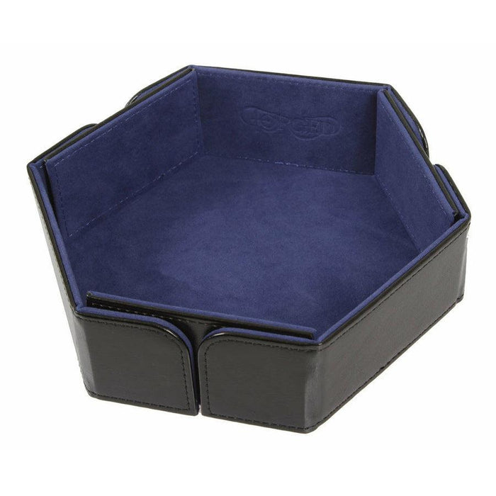 Hex Magnetic Folding Dice Tray (Blue)