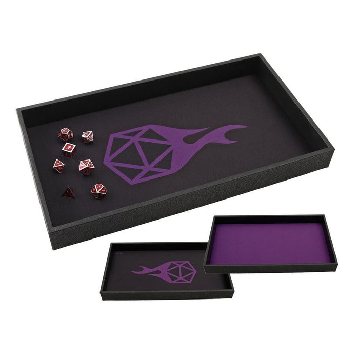 Forged Reversible Dice Tray (Black w/ Purple)