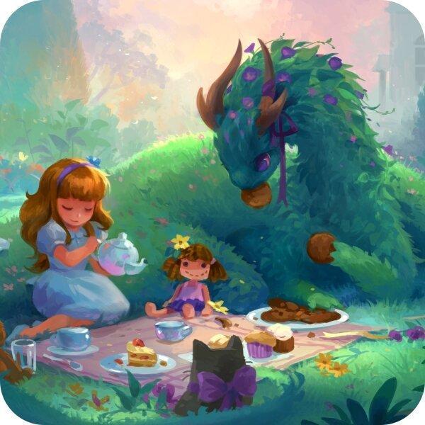 Coaster - Dragon Tea Party