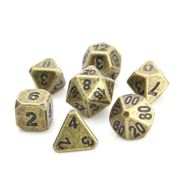 Forge Ancient Gold (Metal 7-Die RPG Set)