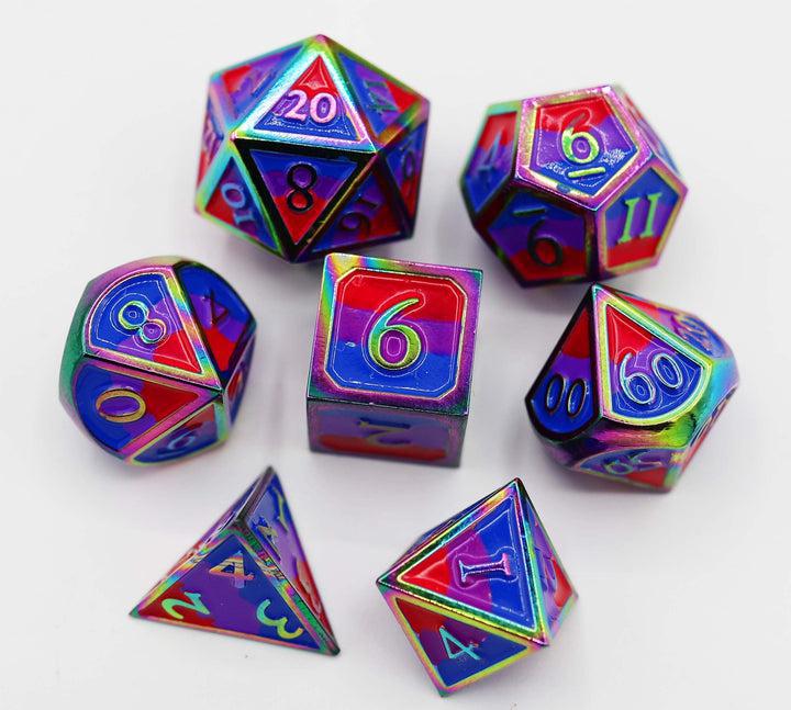 Bisexual Pride Flag (Metal 7-Die RPG Set)