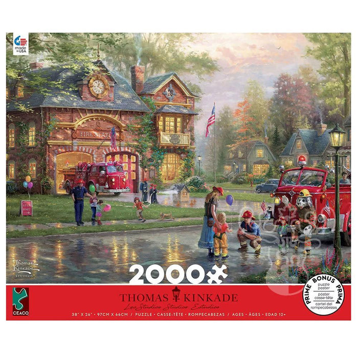 Thomas Kinkade Firehouse (Ceaco 2000pc)