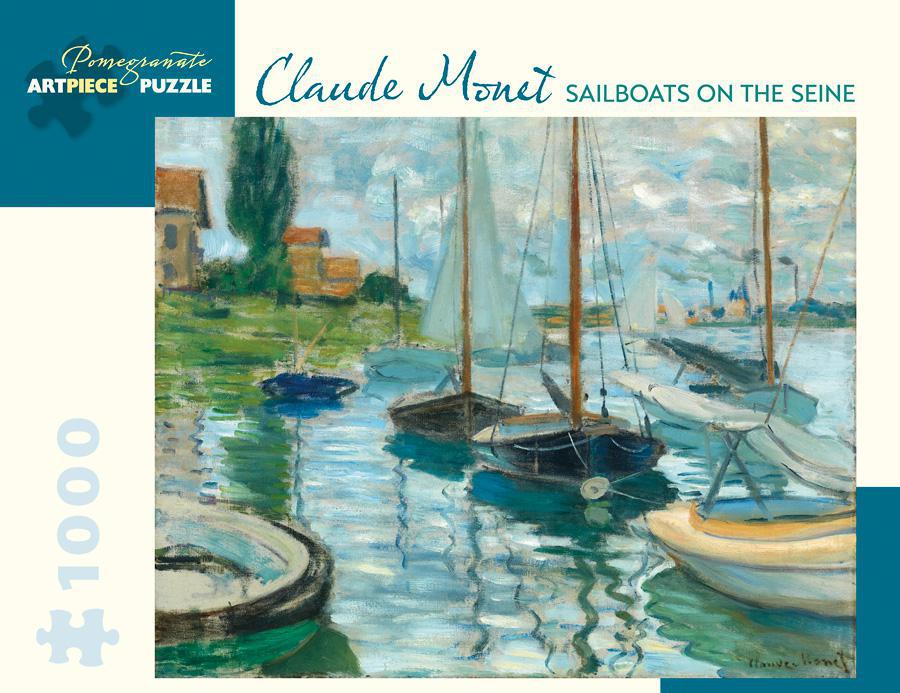 Claude Monet - Sailboats on the Seine (Pomegranate 1000pc)