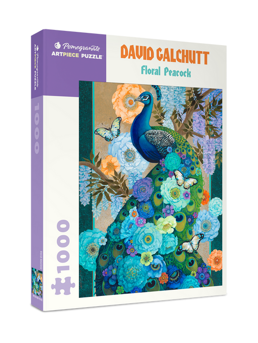 David Galchutt - Floral Peacock (Pomegranate 1000pc)