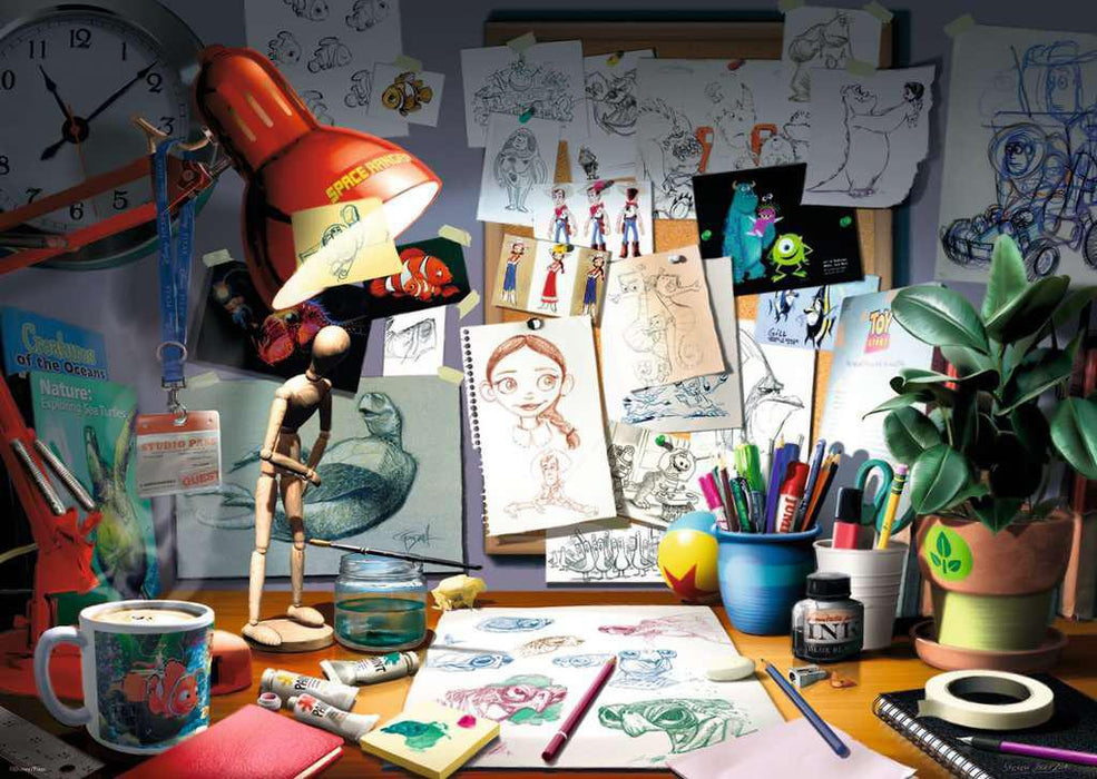 Disney Pixar: The Artist's Desk (Ravensburger 1000pc)