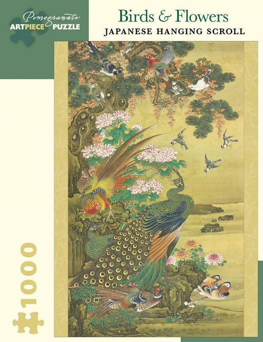 Birds & Flowers: Japanese Hanging Scroll (Pomegranate 1000pc)