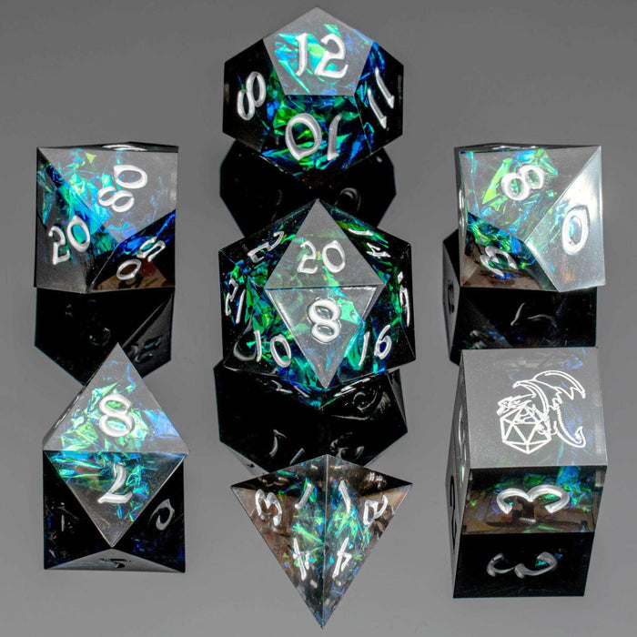 Captured Magic - Black (7-Die RPG Set)