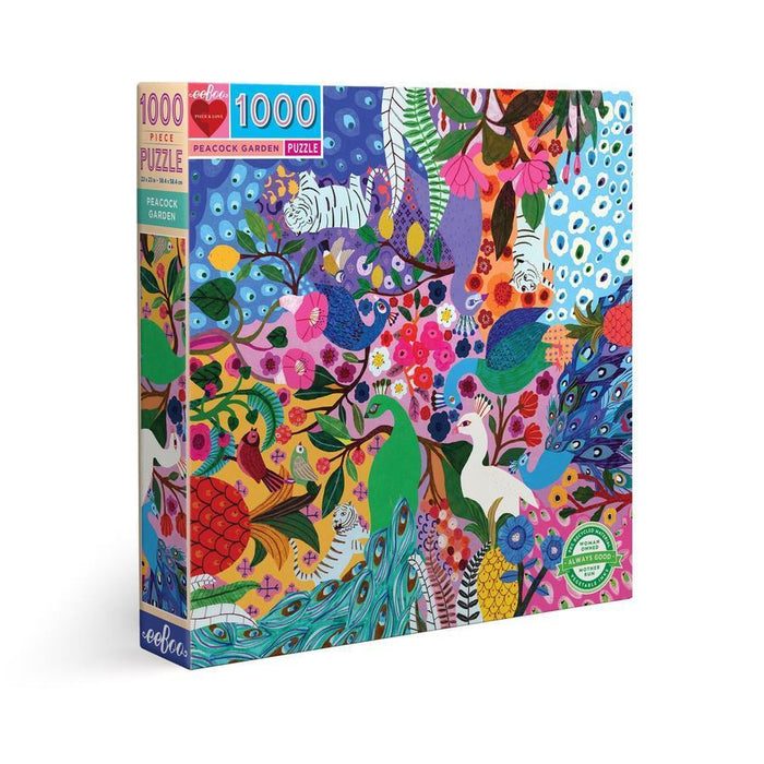 Peacock Garden Eeboo 1000 pc Puzzle