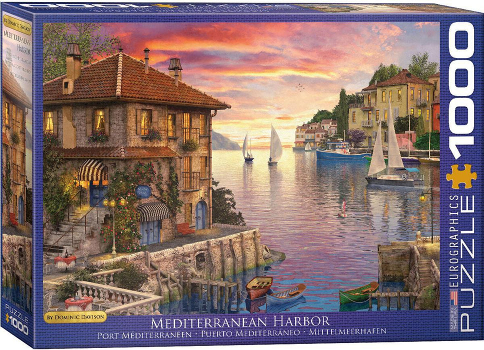 Dominic Davidson - Mediterranean Harbor (1000 pc)