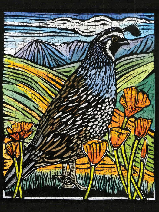 Molly Hashimoto - California Quail (Pomegranate 500pc)