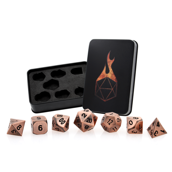 Antiqued Copper (Metal 7-Die RPG Set)