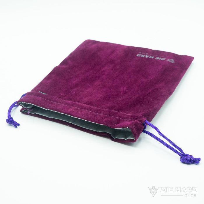 Medium Purple Velvet Dice Bag