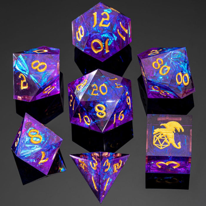 Captured Magic: Purple (7-Die RPG Set)