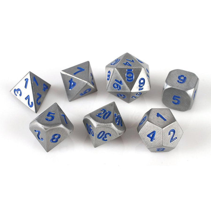 Battle Steel Blue (Metal 7-Die RPG Set)