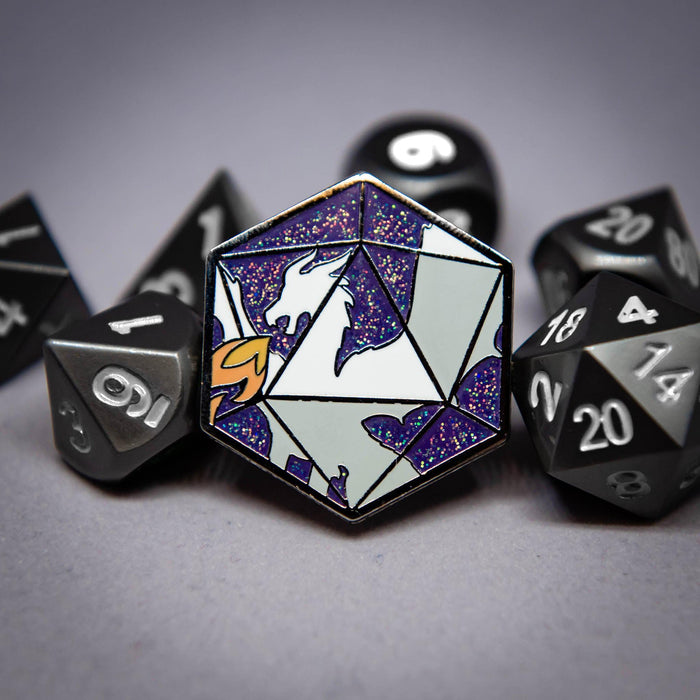 Dragon D20 - Board Game Pins