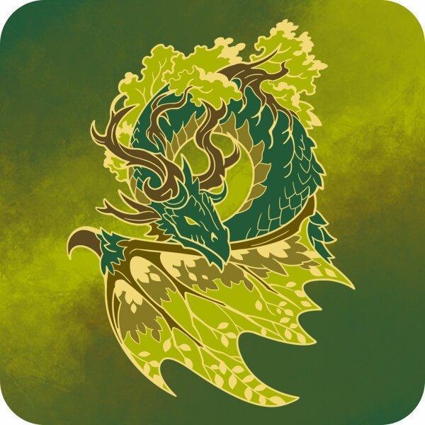 Coaster - Green Dragon